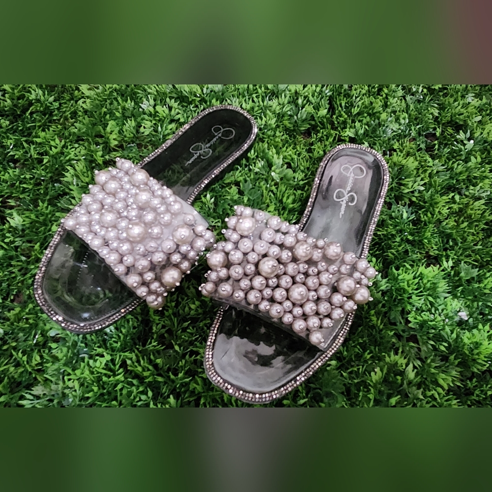 Pearl Embellished Sandals